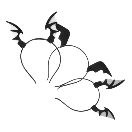 TOPBATHY 3 Stück Teiliges Halloween Fledermaus Haarreifen Gruselige Fledermaus Haarschmuck für Erwachsene Komfortabler Kopfschmuck für Halloween Party Cosplay Gothic Kostüm Festival Zubehör von TOPBATHY