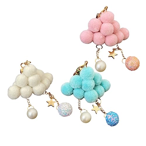 TOPBATHY 3 Teiliger Wolken Schlüsselanhänger Großer Kulturbeutel Auto Schlüsselanhänger Bälle Anhänger Taschenhalter Plüsch Schlüsselanhänger Korb Geschenkkorb Versandtasche TOPBATHY 3 Teiliger Wolken Schlüsselanhänger Großer Kulturbeutel Auto Schlüsselanhänger Bälle Anhänger Taschenhalter Plüsch Schlüsselanhänger Korb Geschenkkorb Versandtasche von TOPBATHY