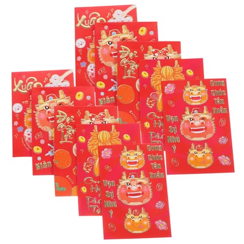 TOPBATHY 30 Stück Teiliges Traditionelle Chinesische Glücksgeldumschläge Drachenjahr Mittlere Rote Umschläge mit Festlichem Muster für Neujahr Hochzeit Geburtstag Geldgeschenke TOPBATHY 30 Stück Teiliges Traditionelle Chinesische Glücksgeldumschläge Drachenjahr Mittlere Rote Umschläge mit Festlichem Muster für Neujahr Hochzeit Geburtstag Geldgeschenke von TOPBATHY