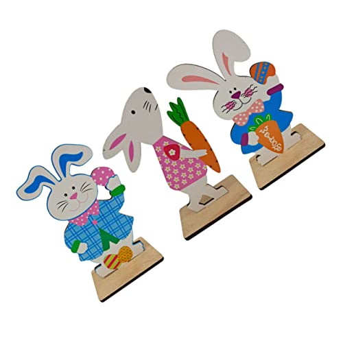 TOPBATHY 3St Kaninchen-Verzierung Osterküken Niedlich Kostüm Zubehör Wichteldekorationen für zu Hause Cool Easter Decoration Ostern tischdeko Osterhasen- Party-Kaninchen- hölzern TOPBATHY 3St Kaninchen-Verzierung Osterküken Niedlich Kostüm Zubehör Wichteldekorationen für zu Hause Cool Easter Decoration Ostern tischdeko Osterhasen- Party-Kaninchen- hölzern von TOPBATHY