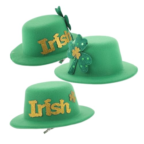 TOPBATHY 3st Grüner Partyhut Requisiten Für Fotoautomaten Am St. Patricks Day Haardampfer Miniatur-st. Patricks Day-hut St. Patricks Day Kleiner Hut Clips Zum St. Patricks Day Stoff Green TOPBATHY 3st Grüner Partyhut Requisiten Für Fotoautomaten Am St. Patricks Day Haardampfer Miniatur-st. Patricks Day-hut St. Patricks Day Kleiner Hut Clips Zum St. Patricks Day Stoff Green von TOPBATHY
