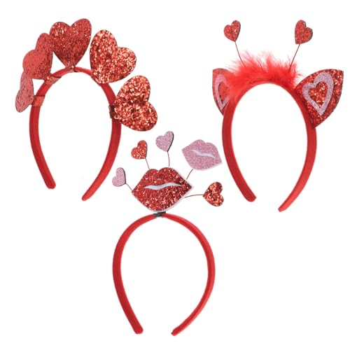 TOPBATHY Süßes Modisches 3-teiliges Set Mit Herz-stirnbändern Für Den Valentinstag Für Frauen TOPBATHY Süßes Modisches 3-teiliges Set Mit Herz-stirnbändern Für Den Valentinstag Für Frauen von TOPBATHY