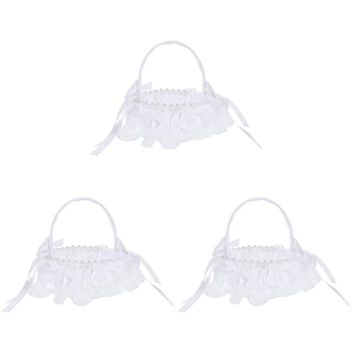 TOPBATHY 3stücke Hochzeits-lace Blumen Mädchen Korb Romantischer Handheld Blumenkorb Für Zeremonien Und Feste Für Hochzeiten Mit Hochwertigem Und Spitze Dekorativ Und Praktisch TOPBATHY 3stücke Hochzeits-lace Blumen Mädchen Korb Romantischer Handheld Blumenkorb Für Zeremonien Und Feste Für Hochzeiten Mit Hochwertigem Und Spitze Dekorativ Und Praktisch von TOPBATHY
