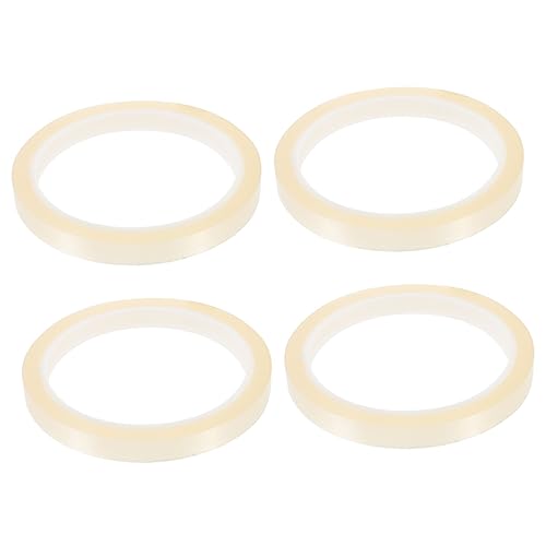 TOPBATHY 4 Rollen Hitzebeständiges Klebeband Hochtemperatur Wärmeübertragungsband für Sublimation Elektronik DIY Projekte Rückstandslos Leicht zu Reinigen für Löten Isolierung von TOPBATHY