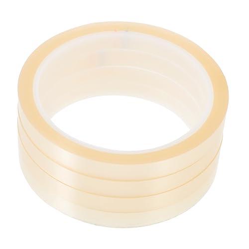 TOPBATHY 4 Rollen Hitzebeständiges Klebeband Isolierung Thermal- Elektrisches Band Thermisches Klebeband Wärmeübertragungsbänder Sublimationswärmeband Hochtemperaturbeständiger Transparent von TOPBATHY