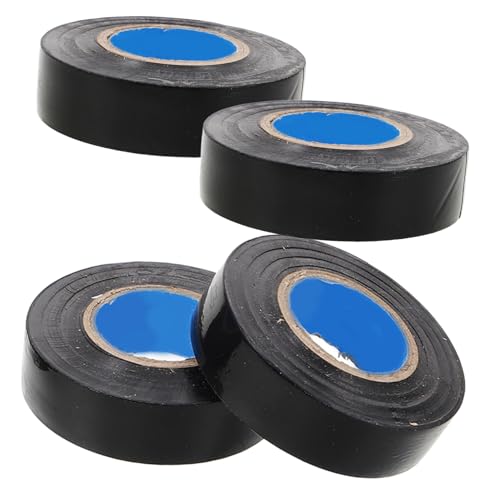 TOPBATHY 4 Rollen Isolierband Elektroband Farbig Feuerhemmendes Klebeband Wärmeband Für Rohre Möbelband Farben Von Isolierbändern Kabelbahn Elektrisches Band Schwarz Pvc von TOPBATHY