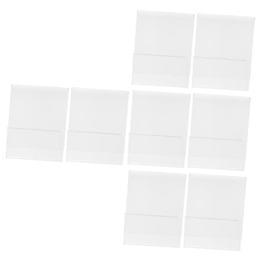 TOPBATHY 4 Sätze Förmige Acryl Etikettenhalter Transparent Display Für Preisschilder Namenskarten Für Restaurants Geschäfte Messen 2 Stück * 4 von TOPBATHY