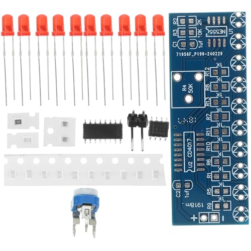 TOPBATHY 4 Sätze Lampenset für fließendes Wasser laufende Lichtlampe Anfänger üben Bausatz DIY Kit führen Übungsset zum Löten Lötübungssets Lötkit-Projekt Plastik von TOPBATHY