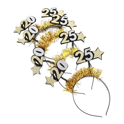 TOPBATHY Silvester-kostümzubehör 4 Stück Funkelnde Pailletten-stirnbänder Für Damen Silvester von TOPBATHY