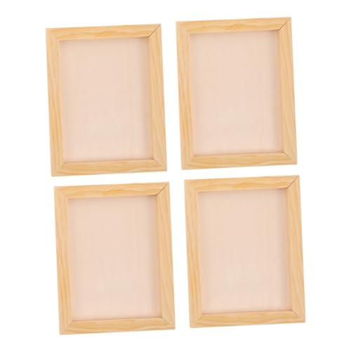 TOPBATHY 4 Stück Diy Holz Bilderrahmen für Unlackierte Holzrahmen für Kunstprojekte und Kreative Familienaktivitäten TOPBATHY 4 Stück Diy Holz Bilderrahmen für Unlackierte Holzrahmen für Kunstprojekte und Kreative Familienaktivitäten von TOPBATHY