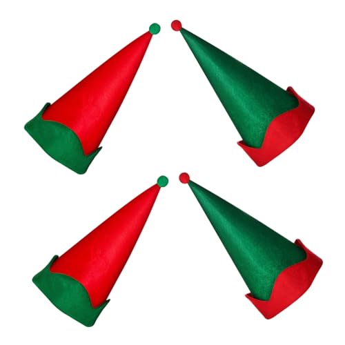 TOPBATHY 4 Stück Fühlte Elf Hut Elfenmütze aus Filz Weihnachtselfe Kopfbedeckung GNOME Kostümzubehör Cosplay Elfenmütze Weihnachtsmann-Partyhut Feiertagshüte für Erwachsene Elfenhut gefühlt TOPBATHY 4 Stück Fühlte Elf Hut Elfenmütze aus Filz Weihnachtselfe Kopfbedeckung GNOME Kostümzubehör Cosplay Elfenmütze Weihnachtsmann-Partyhut Feiertagshüte für Erwachsene Elfenhut gefühlt von TOPBATHY