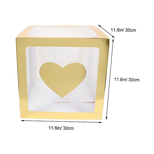 TOPBATHY 4 Stück Geburtstag Deko Teiliges Transparente Ballonboxen mit Goldenem One Herzmotiv Fotohintergrund für Jahr Party Shower Taufe Gender Reveal Leichte Kompakte Partydekoration TOPBATHY 4 Stück Geburtstag Deko Teiliges Transparente Ballonboxen mit Goldenem One Herzmotiv Fotohintergrund für Jahr Party Shower Taufe Gender Reveal Leichte Kompakte Partydekoration von TOPBATHY