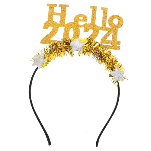 TOPBATHY 4 Stück Haarreif Gold Year Party Haarreifen Festlicher Haarreif Unverformbar Für Damen Herren Silvester Karneval Cosplay Accessoire TOPBATHY 4 Stück Haarreif Gold Year Party Haarreifen Festlicher Haarreif Unverformbar Für Damen Herren Silvester Karneval Cosplay Accessoire von TOPBATHY