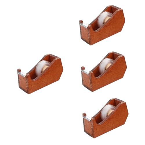 TOPBATHY 4 Stück Klebebandspender aus Holz USB Verpackung Büro Werkzeuge zum Schneiden von Bändern kleiner Tape Dispenser Schreibtisch Bandschneider Klebeband-Spender-Schreibtisch TOPBATHY 4 Stück Klebebandspender aus Holz USB Verpackung Büro Werkzeuge zum Schneiden von Bändern kleiner Tape Dispenser Schreibtisch Bandschneider Klebeband-Spender-Schreibtisch von TOPBATHY