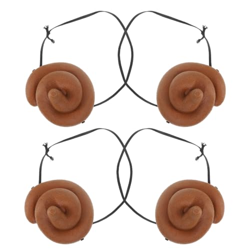 TOPBATHY 4 Stück Lustige Kostümaccessoires Poop Prank Augenmaske für Party Cosplay Dekoration für Maskerade und Festival Spaß von TOPBATHY