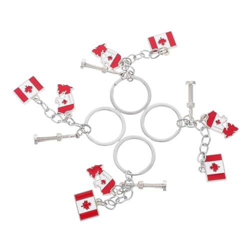 TOPBATHY 4 Stück Teiliges Ahornblatt Schlüsselanhänger Flagge Dekorative Schlüsselhalter für Tag Feierlichkeiten Langlebig und Funktional oder Partygeschenk TOPBATHY 4 Stück Teiliges Ahornblatt Schlüsselanhänger Flagge Dekorative Schlüsselhalter für Tag Feierlichkeiten Langlebig und Funktional oder Partygeschenk von TOPBATHY