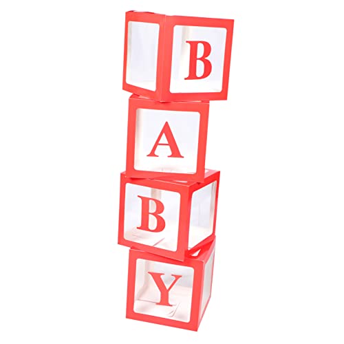 TOPBATHY 4Er-Box Ballon-Box babyshowerparty ballon box Babyparty-Dekorationsbox Ballonbox für Party Partyzubehör Glitzerballons Bausatz luftballons -Boxen -Dusche-Blöcke Papier rot TOPBATHY 4Er-Box Ballon-Box babyshowerparty ballon box Babyparty-Dekorationsbox Ballonbox für Party Partyzubehör Glitzerballons Bausatz luftballons -Boxen -Dusche-Blöcke Papier rot von TOPBATHY