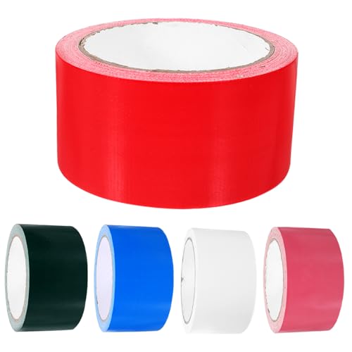 TOPBATHY 5 Rollen Buntes Teppichband im Freien Handwerk grüne Klebeband Hochleistungsband Reparatur farbig Starkes Klebeband für hohe Beanspruchung Teppichklebeband für Hartholzböden Glasur von TOPBATHY