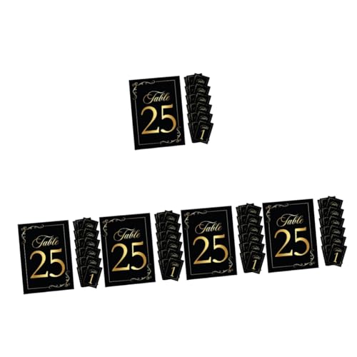 TOPBATHY 5 Sätze Tischkarte Digitale Karte Runden Tischkarten Tabellennamenkarten Tischnummern Hochzeit Gruß Mini Zahlen Hochzeitsdekor Kartentisch Hochzeiten Ort Papierstau 30 Stück * 5 von TOPBATHY
