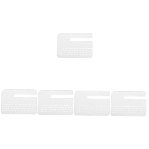 TOPBATHY 5 Stück Lederschläger Stanzwerkzeug für Ledernähte Locherplatte aus Acryl Stichplatten Lochplatte aus Leder Lederpunsch praktische Locherplatte Gürtelschlag Schlaghilfeplatte von TOPBATHY