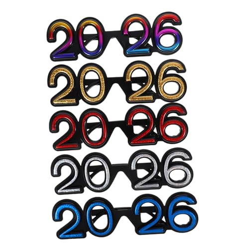 TOPBATHY 5 Stück Lustige Party Accessoires für und Feierlichkeiten Kreative Dekoration für Silvester Feiern und Festliche Anlässe von TOPBATHY