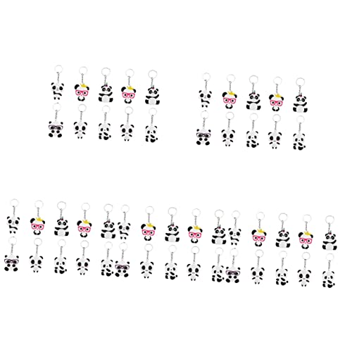 TOPBATHY 50 Stück Schlüsselanhänger Tasche hängen für Kinder Schlüsselbund Schlüsselringe Dekor Hängende Verzierung für Taschen Panda-Geschenke Karikatur schmücken Zubehör von TOPBATHY