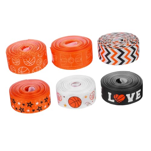 TOPBATHY 6 Rollen Basketball Geschenkband Basketball Druckband für Geschenkverpackungen Diy Bastelprojekte und Festliche Dekorationen für Geburtstagsfeiern und Besondere Anlässe TOPBATHY 6 Rollen Basketball Geschenkband Basketball Druckband für Geschenkverpackungen Diy Bastelprojekte und Festliche Dekorationen für Geburtstagsfeiern und Besondere Anlässe von TOPBATHY