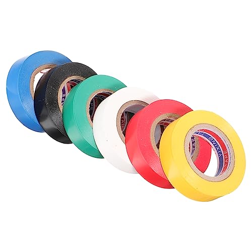 TOPBATHY 6 Rollen Isolierband Verdrahtung dünn klebrig drinnen Isolierung farbig PVC -Band Drahtwicklung Buntes Band selbstklebendes Klebeband verschiedene Farbklebeband Klebeband nutzen TOPBATHY 6 Rollen Isolierband Verdrahtung dünn klebrig drinnen Isolierung farbig PVC -Band Drahtwicklung Buntes Band selbstklebendes Klebeband verschiedene Farbklebeband Klebeband nutzen von TOPBATHY