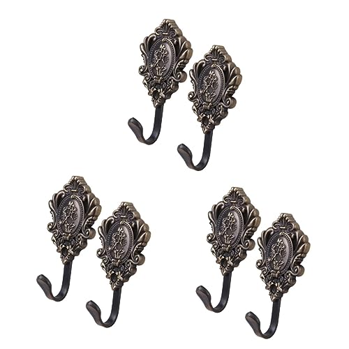 TOPBATHY 6 STK goldene Vorhänge Haken für Duschvorhänge rustikale Garderobe Gardinenstange Gardinenhalter Raffhalter für Vorhänge Antiquität Huthaken anschließen hinterer Haken TOPBATHY 6 STK goldene Vorhänge Haken für Duschvorhänge rustikale Garderobe Gardinenstange Gardinenhalter Raffhalter für Vorhänge Antiquität Huthaken anschließen hinterer Haken von TOPBATHY