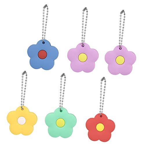 TOPBATHY 6 Stck Silikon Schlüsselkappen Blumenform Bunte Schlüsselabdeckungen für Hausschlüssel und Autoschlüssel Schlüsselprotektoren zur Kennzeichnung Schutz Ihrer Schlüssel von TOPBATHY