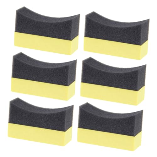 TOPBATHY 6 Stück Autowaschschwammbürste Wachsfarbe Reinigungsschwämme Dressing Pads Automobil Soft Polierwaschautos Reifenkontur Pads Reifenglanz Pads Composite Pe TOPBATHY 6 Stück Autowaschschwammbürste Wachsfarbe Reinigungsschwämme Dressing Pads Automobil Soft Polierwaschautos Reifenkontur Pads Reifenglanz Pads Composite Pe von TOPBATHY
