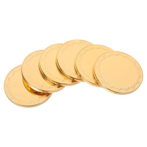 TOPBATHY 6 Stück Gravur Blanks Münzen Metall Diy Bastelbedarf Gravierbare Münzen für Reisen Jubiläums Sammlungen und Kreative Projekte Durchmesser von TOPBATHY