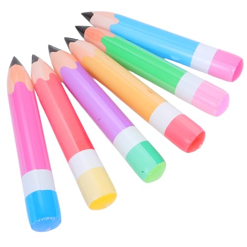 TOPBATHY 6 Stück Große Aufblasbare Bleistift Luftballons Riesen Blasbare Stift Requisiten Rückkehr zur Schule Dekoration für Klassenzimmer und Partys Bunte PVC Ballons TOPBATHY 6 Stück Große Aufblasbare Bleistift Luftballons Riesen Blasbare Stift Requisiten Rückkehr zur Schule Dekoration für Klassenzimmer und Partys Bunte PVC Ballons von TOPBATHY