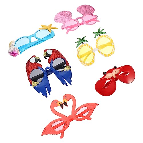 TOPBATHY 6 Stück Teiliges Hawaii Partybrillen Lustige Foto Requisiten für Sommerfeiern Strandpartys für Unvergessliche Erinnerungen und Kreative Fotomöglichkeiten TOPBATHY 6 Stück Teiliges Hawaii Partybrillen Lustige Foto Requisiten für Sommerfeiern Strandpartys für Unvergessliche Erinnerungen und Kreative Fotomöglichkeiten von TOPBATHY
