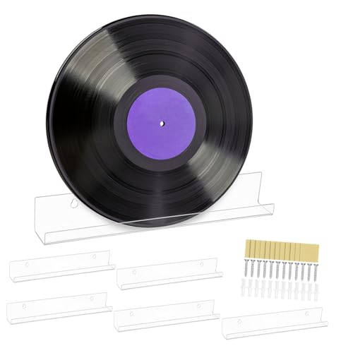 TOPBATHY 6 Stück Wandmontierter Schallplattenhalter aus Teiliges für Vinyl Displays Platzsparendes Design Sichere Montageoptionen und Vielseitige Nutzung Wohnräumen TOPBATHY 6 Stück Wandmontierter Schallplattenhalter aus Teiliges für Vinyl Displays Platzsparendes Design Sichere Montageoptionen und Vielseitige Nutzung Wohnräumen von TOPBATHY