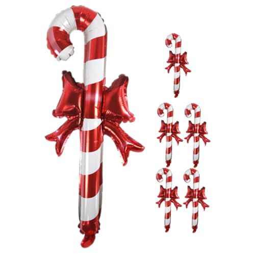 TOPBATHY 6 Stück Weihnachts-aufblasbarer Stock-zuckerrohr-süßigkeits-handballon Ballons Dekoration Weihnachtsballons Für Party Dekorationen Für Partyballons Weihnachtsballons Aluminiumfolie TOPBATHY 6 Stück Weihnachts-aufblasbarer Stock-zuckerrohr-süßigkeits-handballon Ballons Dekoration Weihnachtsballons Für Party Dekorationen Für Partyballons Weihnachtsballons Aluminiumfolie von TOPBATHY