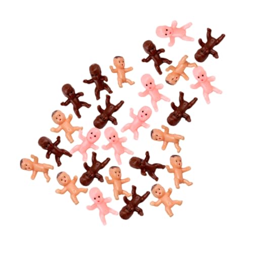 TOPBATHY 60 Stück Teiliges Mini Puppen Shower Dekorationen mit Hautfarben Vielseitige Party Accessoires für Kuchen Deko Fotorequisiten und Babyparty von TOPBATHY