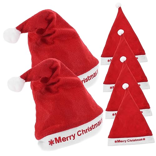 TOPBATHY Warme Weihnachtsmützen Aus Samt Weihnachtsmannmütze Für Erwachsene Jungen Und Mädchen Weihnachtsfeierzubehör Weihnachtsmannmütze TOPBATHY Warme Weihnachtsmützen Aus Samt Weihnachtsmannmütze Für Erwachsene Jungen Und Mädchen Weihnachtsfeierzubehör Weihnachtsmannmütze von TOPBATHY