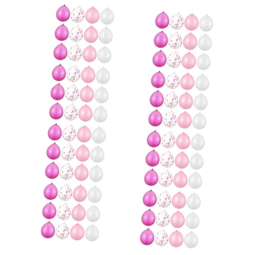 TOPBATHY 8 Sätze Ballonanzug bunte Konfettiballons Helium-Latexballons Rose klare Luftballons Dekor Party-Konfetti-Luftballons Party-Latexballons Pailletten schmücken Partybedarf einstellen von TOPBATHY