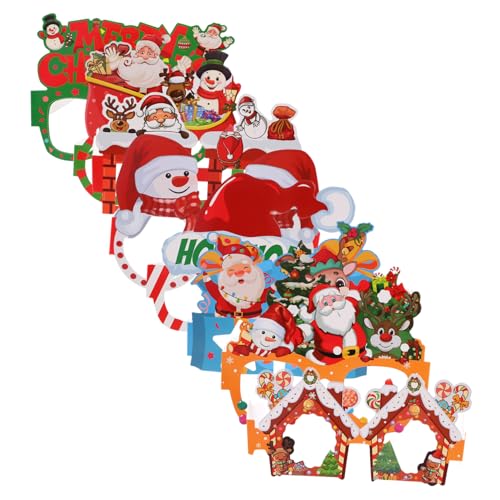 TOPBATHY 8 Stück Teiliges Weihnachtsbrillen Lustige Papierbrillen für Weihnachtsfeiern Fotorequisiten mit Festlichem Design für Kostüme und Partys TOPBATHY 8 Stück Teiliges Weihnachtsbrillen Lustige Papierbrillen für Weihnachtsfeiern Fotorequisiten mit Festlichem Design für Kostüme und Partys von TOPBATHY
