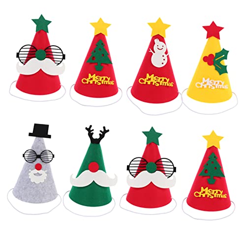 TOPBATHY 8st Weihnachtsmütze Geburtstagsfeierzubehör Für Den Bau Leuchtende Hüte Partyhüte Für Cartoon-hut-dekoration Weihnachtsstirnbänder Für Erwachsene Mini-kegelhüte Gefühlt TOPBATHY 8st Weihnachtsmütze Geburtstagsfeierzubehör Für Den Bau Leuchtende Hüte Partyhüte Für Cartoon-hut-dekoration Weihnachtsstirnbänder Für Erwachsene Mini-kegelhüte Gefühlt von TOPBATHY