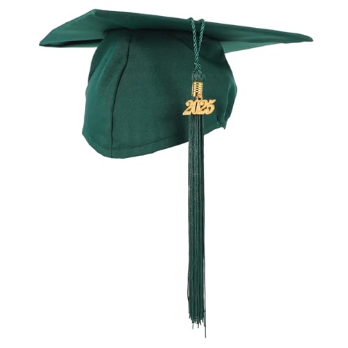 TOPBATHY Abschlusskappe Mit Quaste Stirnband Für Erwachsene Verstellbarer Abschlusshut Mit Polyesterkappe Und Eleganter Quaste Für Den College-abschluss 2025 von TOPBATHY