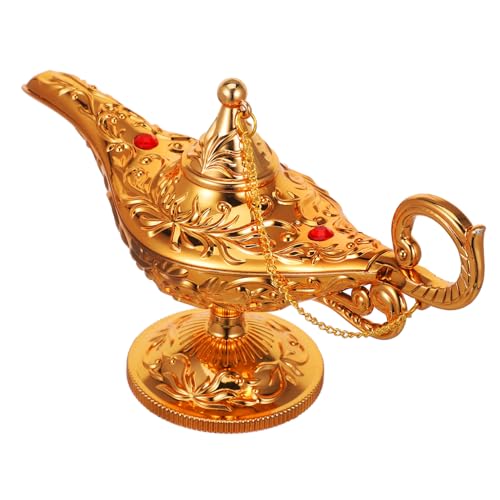 TOPBATHY Antike Lampe Deko Retro Tischornament aus Material Rostfrei Langlebig Stilvolle Vintage Wohnraumdeko für Wohnzimmer Schlafzimmer Büro Yoga Raum von TOPBATHY