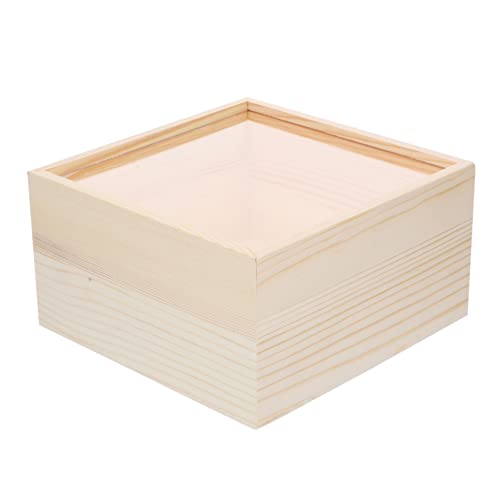 TOPBATHY Aufbewahrungsbox Aus Unbehandelter Buche Mit Acryldeckel Schmuckvitrine Organisationsbox Aus Holz Kompakt Und Leicht TOPBATHY Aufbewahrungsbox Aus Unbehandelter Buche Mit Acryldeckel Schmuckvitrine Organisationsbox Aus Holz Kompakt Und Leicht von TOPBATHY