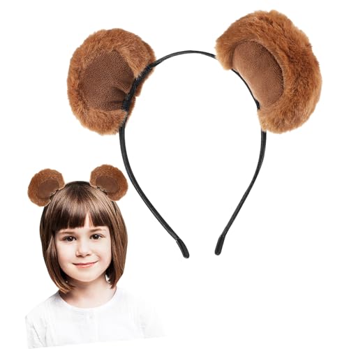 TOPBATHY Bärenohren Stirnband Flauschig Verstellbar Niedliches Haarband mit Süßen Teddyohrchen für Alltag Party Cosplay und Geschenkidee TOPBATHY Bärenohren Stirnband Flauschig Verstellbar Niedliches Haarband mit Süßen Teddyohrchen für Alltag Party Cosplay und Geschenkidee von TOPBATHY