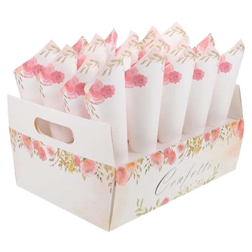 TOPBATHY Blütenblatt-wurfkegel Tischdekorationen Für Die Hochzeit Straußzubehör Blumenaufsätze Für Tische Kegelhalter Party Blütenkegel Brautduschen-mittelstücke Für Tische Papier von TOPBATHY
