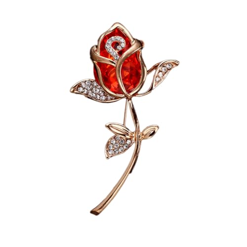 TOPBATHY Brosche Rose Schmuck Für Frauen Strass Pin Schmuck Party Tasche Schal Pin Verzierungen Brosche Griffe Revers Kleid Zubehör Blumendekorationen Brosche Pins Für Frauen Rot TOPBATHY Brosche Rose Schmuck Für Frauen Strass Pin Schmuck Party Tasche Schal Pin Verzierungen Brosche Griffe Revers Kleid Zubehör Blumendekorationen Brosche Pins Für Frauen Rot von TOPBATHY