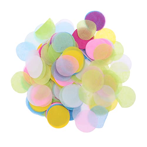 TOPBATHY 2 5 Cm Rundes Konfetti 50 G Hochzeitsfeierdekorationen Buntes Papier Romantische Streusel Für Geburtstagsfeier von TOPBATHY