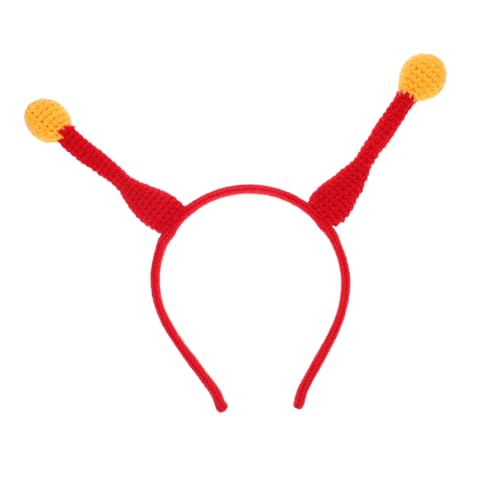 TOPBATHY Clown-stirnband Karneval Verkleiden Halloween Clown Hairbänder Frauenstirnbänder Gehäkeltes Haarband Gestricktes Haarband Karnevals-kopfbedeckungen Für Frauen Eisen Rot von TOPBATHY