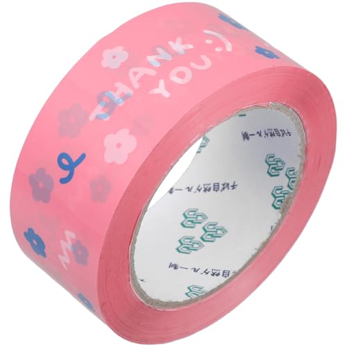 TOPBATHY Danke Band geschenkverpackung hochzeit dekoration Kauffreundliches Klebeband Elegantes Verpackungsband Klebeband mit Druck klein Versandverpackung Versandklebeband Tasche Du bopp von TOPBATHY